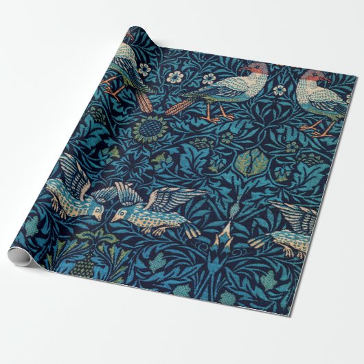 William Morris bird Art Geschenkpapier (Ungerollt)