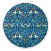 William * Morris "Bird Blue Keramikknauf (Vorderseite)