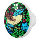 William Morris Bird & Blume, Blue and Brown Keramikknauf (Rechts)