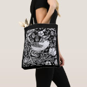 William Morris Bird & Blume Tile, Black and White Tasche (Von Nahem)