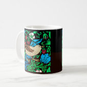William Morris Bird & Blume Tile, Blau und Schwarz Kaffeetasse (Vorderseite Links)