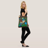William Morris Bird & Blume Tile, Blue & Brown Tasche (Am Model)
