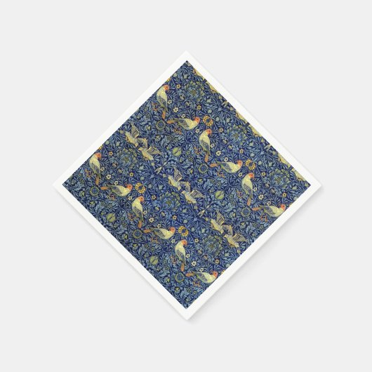 William Morris Bird Pattern Serviette (Ecke)