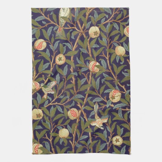 William Morris Bird und Pomegranat Handtuch (Vertikal)
