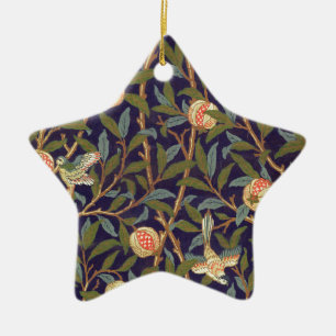 William Morris Bird und Pomegranat Keramikornament