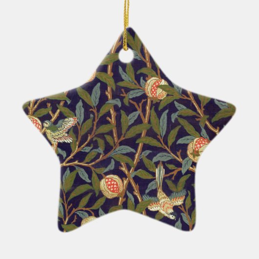 William Morris Bird und Pomegranat Keramikornament (Vorne)