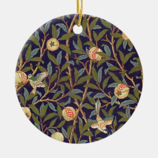 William Morris Bird und Pomegranat Keramikornament (Vorne)
