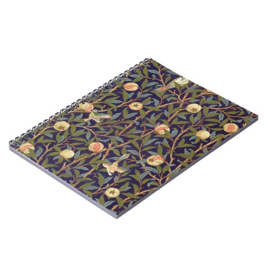 William Morris Bird und Pomegranat Notizblock (Linke Seite)