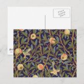 William Morris Bird und Pomegranat Postkarte (Vorne/Hinten)
