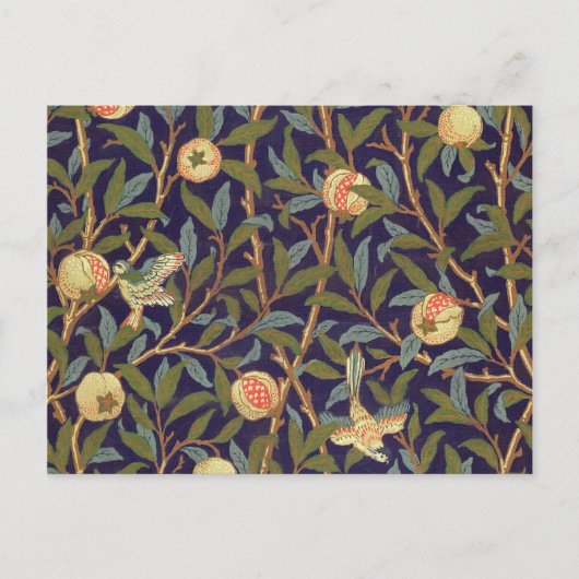 William Morris Bird und Pomegranat Postkarte (Vorderseite)