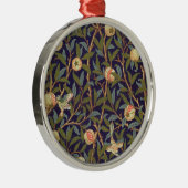William Morris Bird und Pomegranat Silbernes Ornament (Rechts)