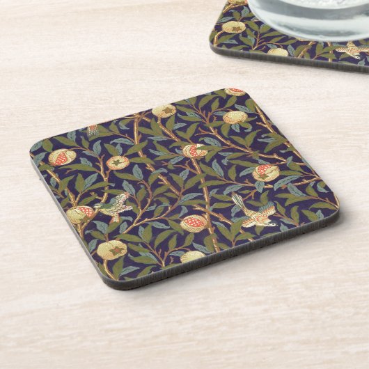 William Morris Bird und Pomegranat Untersetzer (Linke Seite)