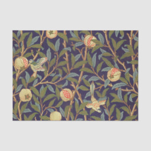 William Morris Bird und Pomegranat Vintage Blume Seidenpapier