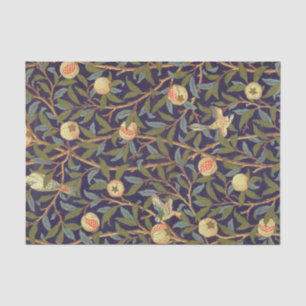 William Morris Bird und Pomegranat Vintage Blume Seidenpapier