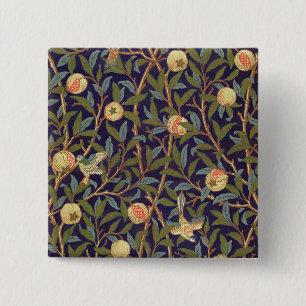 William Morris Bird und Pomegranate Vintag Art Button