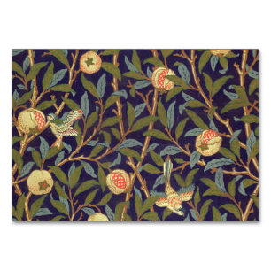 William Morris Bird und Pomegranate Vintag Art Tischnummer