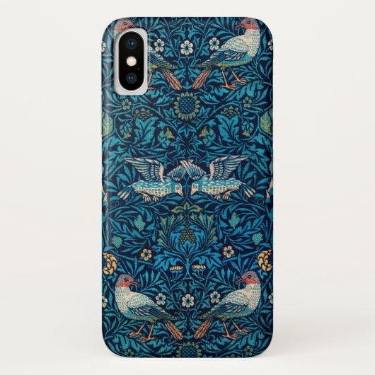 William Morris Birds Art Nouveau Floral Pattern Case-Mate iPhone Hülle (Rückseite)
