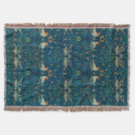 William Morris Birds Art Nouveau Floral Pattern Decke