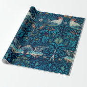 William Morris Birds Art Nouveau Floral Pattern Geschenkpapier (Ungerollt)