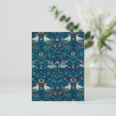 William Morris Birds Art Nouveau Floral Pattern Postkarte (Stehend Vorderseite)