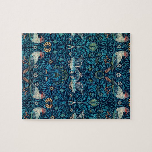 William Morris Birds Art Nouveau Floral Pattern Puzzle (Horizontal)