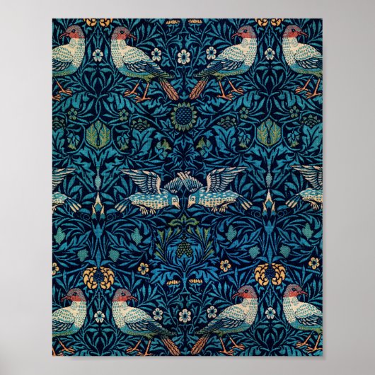 William Morris Birds berühmtes Muster Poster (Vorne)