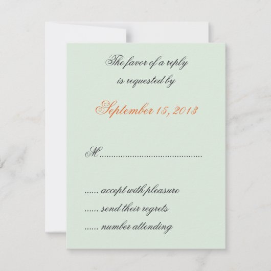 William Morris Birds & Blume Wedding RSVP Cards (Vorderseite)