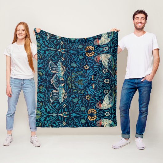 William Morris Birds Fleecedecke (Beispiel)