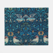 William Morris Birds Fleecedecke (Vorderseite (Horizontal))