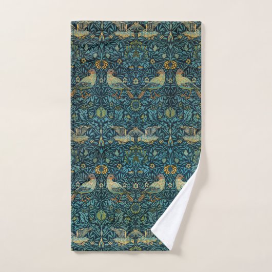 William Morris Birds & Floral Pattern Badhandtuch Set (Handtuch)
