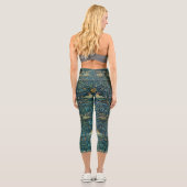 William Morris Birds & Floral Pattern Capri Leggings (Rückseite)