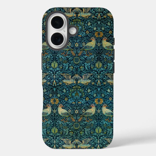 William Morris Birds & Floral Pattern Case-Mate iPhone Hülle (Rückseite)
