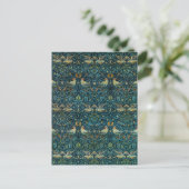 William Morris Birds & Floral Pattern Postkarte (Stehend Vorderseite)