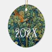 William Morris Birds in einem Baum Keramik Ornament (Links)