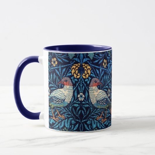 William Morris Birds Textile Pattern Tasse (Links)