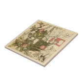 William * Morris Birds Trellis Vines Olive Beige Fliese (Seite)