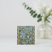 William Morris Birds und Acanthus Quadratische Visitenkarte (Stehend Vorderseite)