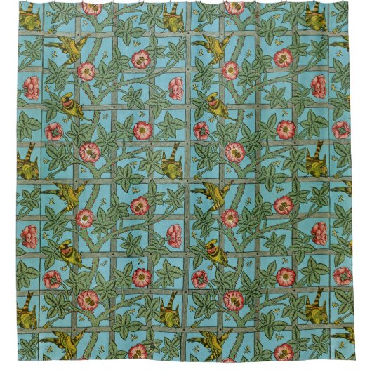 William Morris Birds und Blume Duschvorhang (Vorderseite)