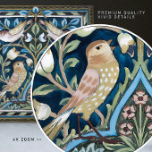 William Morris Birds und Tulips Art Nouveau Fliese