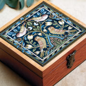 William Morris Birds und Tulips Art Nouveau Fliese