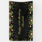 William Morris Birthday Party Banner (Vertikal)