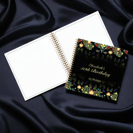 William Morris Birthday Party Guest Book Notizblock