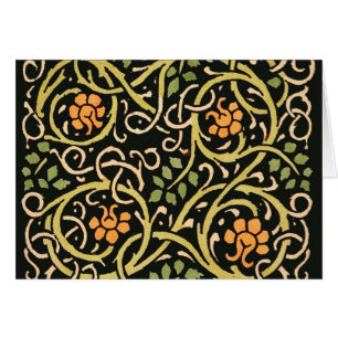 William Morris Black Floral Art Design