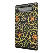 William Morris Black Floral Art Design Mini Klemmbrett (Gewinkelt2)