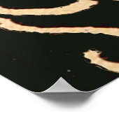 William Morris Black Floral Art Design Poster (Ecke)