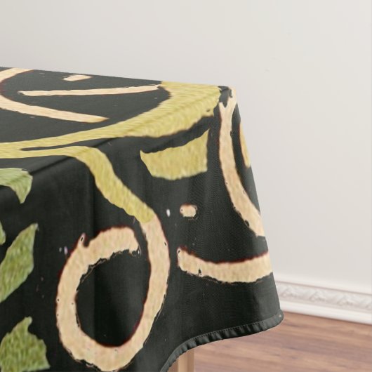 William Morris Black Floral Art Design Tischdecke (Beispiel)