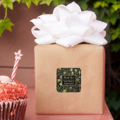 William Morris Black Gold Company Custom Vielen Da Quadratischer Aufkleber