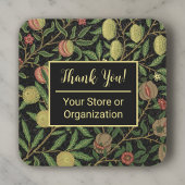 William Morris Black Gold Company Custom Vielen Da Quadratischer Aufkleber