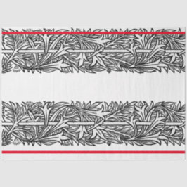 William Morris BLACK UND WEISSER DESIGN-TISSUPAPIE Seidenpapier