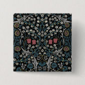 William Morris Blackthorn Floral Art Nouveau Button (Vorderseite)